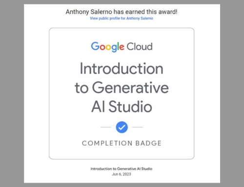 Generative AI Studio AI - Anthony Salerno Digital Marketing Expert